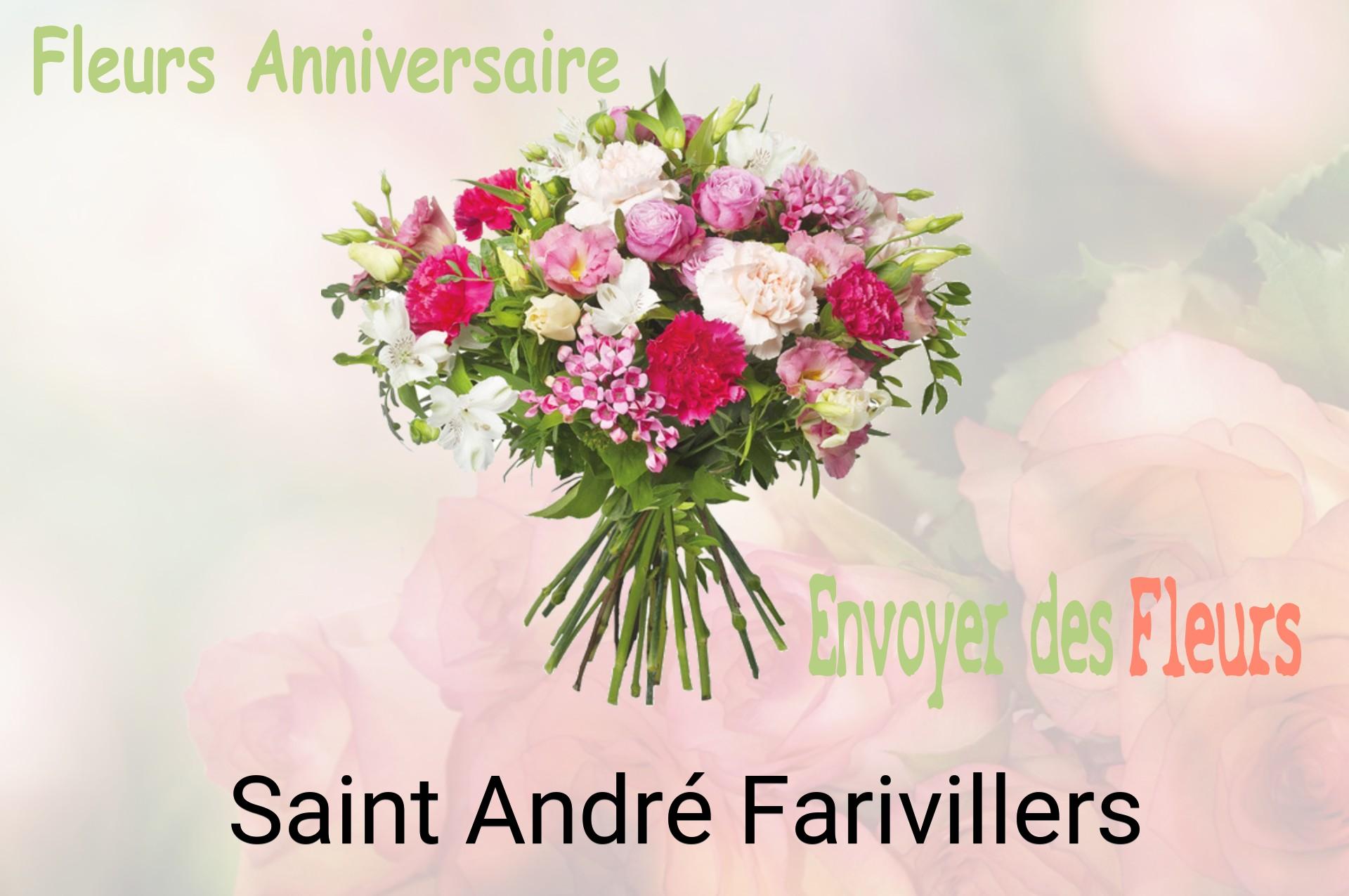 Bouquet de fleurs d’anniversaire livré à Saint-André-Farivillers